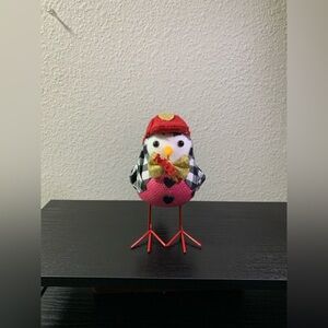 Fabric BIRD Love Valentine's Day Tabletop Decor Walmart Hat Metal Legs Felt HTF